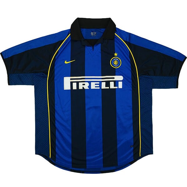 Tailandia Camiseta Inter Milan Primera equipo Retro 2001 2002 Azul